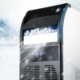 Sklep z herbatą mleczną 220 V Automatyczne maszyny do produkcji lodów Commercial Cube Ice Maker 68kg / 24h 275 W