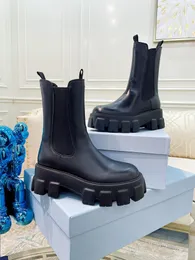 2021 Moda Europeia e Americana Engrenagem feminina alta botas de couro superior com fundo anti-derrapante-resistente, qualidade 35-40