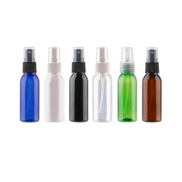 100PCS 30ml Mini Blue / Clear / Brown Plast Spray Bottle 30cc Tom Parfym Sprayer Container Fickflaskor