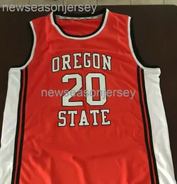 Genähte Vintage Gary Payton Oregon State Beavers NCAA-Weste. Passen Sie einen beliebigen Nummernnamen XS-5XL 6XL Basketballtrikot an