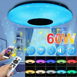 Ceiling Lights Modern RGB Remote Control Lighting Bedroom Living Room Lamp Bluetooth Speaker Home Decor Light Fixtures