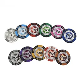 1pcs 14g Poker Chips för Poker Set Baccarat Upscale Texas Holdem Clay Set Poker Playing Chips Quality Chip Entertainment