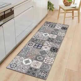 Marocko Mönster Kök Mats Mattor Boho Entré Dörrmatta Non-Slip Flannel Anti-Slip Rug Hallway Carpet Home