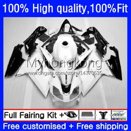 Wtrysk OEM dla Aprilia RSV125RR White Black Hot RSV-125 RSV 125 RS 125 RR 125RR Fairing 8NO.93 RS-125 RS4 RS12 06 07 08 2009 2011 RSV125 2006 2007 2008 09 10 11 Ciało