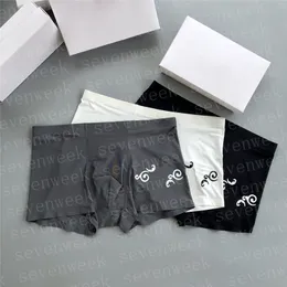 Mens Underpants Designer Letters Boxers Male Shorts Män Briefs underkläder mjuk bekväm underbunden 3 st med låda