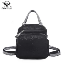 2021 New Arrivals Women Backpacks for Female Pu Leather Black Solid Color High Quality Portabl Small Fresh Plaid Schoolgirl Bag Q0528