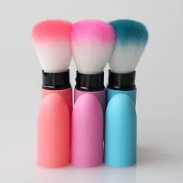 200ピース新しい到着ポータブル格納式ブラシルースパウダーCepillo Blush MakeupブラシBrocha de Maquillaje