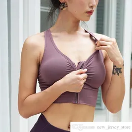Própria marca sexesfit front zipper design mulheres sem costura esportes sutiã sexy back transversal running treino ginásio top alto impacto fitness yoga bra