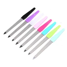 Nail Files 5 Pcs/set Handle Metal Double Sided Strong Edge Manicure Grooming Beauty Pedicure Foot Care Tools