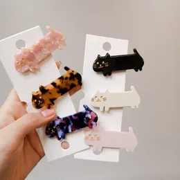 Acetate Cute Cartoon Cat Animal Hairgrip Women Girls Hair Clips Pin Claw Hairpin Accessories Barrette Hairclip