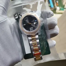 Erkekler Boyutu İzle 41mm EW Fabrika 904L Çelik Yeşil Romen Numaraları Arama Cal.3235 Otomatik Hareketi 126333 Dalış Su Geçirmez Süper Aydınlık ETA Saatı