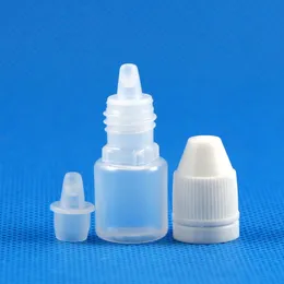 100 conjuntos de frascos conta-gotas de plástico de 2 ml que podem ser apertados com evidência de adulteração, tampa branca, bicos de ponta removíveis para loção para gotas líquidas, sub-pacote de essência de óleo de 2 ml