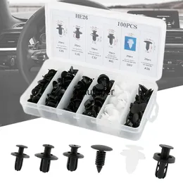 6 Size 100pcs Auto Fastener Clip Mixed Car Body Push Retainer Pin Rivet Bumper Door Trim Panel Kit