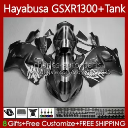 1300cc Hayabusa för SUZUKI GSX-R1300 GSXR-1300 GSXR 1300 CC 74NO.94 GSXR1300 1996 1997 1998 1999 2000 2001 GSX R1300 2002 2003 2004 2005 2006 2007 Fairing Grå Silveryy