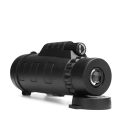 40x60 HD Monocular Camping Night Vision Telescope With Compass Phone Clip Tripod