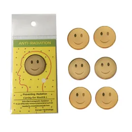 Mobiltelefon Anti Radiation Gadgets 24k Klistermärke Tillbehör Smile Anti-Strålning