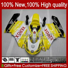 Bodki motocyklowe dla Ducati 749-999 749S 999S 749 999 2003-2006 ABS Nadwozie 27NO.6 749 999 S R 2003 2004 2005 2006 749R 999R 03 04 05 06 06 OEM Łóżka Zestaw Żółty światło