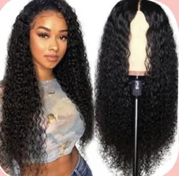 Human HairWomen Human Long Hair in Capless Wig Wigs Synthetic a Ishow Curly 24 and Inch Small Wave Light Brown Dark Natural Color 2