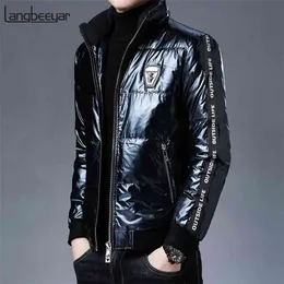 Top Grade Designer Marke Casual Mode Shiny Bubble Männer Daunenjacke Männer Winter Windjacke Streetwear Mäntel Männer Kleidung 210819