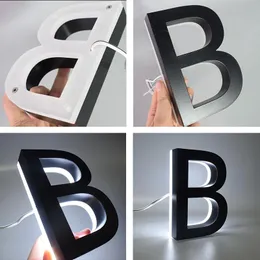 Itens de novidade Número da luz Letters de metal personalizam decoração de decoração Decoração de parede Decoração de parede da casa Placas de rua da porta de rua