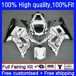 Bodys de Molde de Injeção para Suzuki GSXR600 GSX-R750 K1 750cc GSXR-750 01 02 03 19NO.47 GSXR 600 750 CC 600cc GSXR750 White Black 01-03 GSXR-600 2001 2002 2003 Fairing OEM