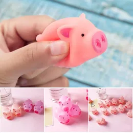 PEQUENO PETRIMENTO DE PENLIMENTOS 3PCS Silicone Pig Baby Bath Toy para Kid Funny Durável Toys reutilizáveis ​​Pressão AC889