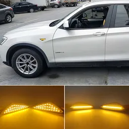 2PCS Dynamiczne Dynamiczny marker LED Sygnał sygnałowy dla BMW x5 E70 x6 E71 E72 X3 F25 Sekwencyjna lampa migra