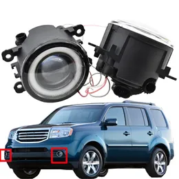 Feu antibrouillard avec pour 2012-2015 Honda Pilot 3.5L V6 Feux de jour de haute qualité LED Angel Eye Styling paire