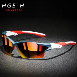 HGE-H سوبر كول نصف إطار الاستقطاب النظارات الشمسية الرجال الرياضة نمط الترا ضوء الترا TR90 في الهواء الطلق السفر UV400 نظارات N67