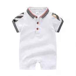 Baby Grepsuit Shotuit Designer Designer Designer Clothes Summer Nustate Baby Boy vestiti Cotton Battissone Collar Rompers da neonato 0-24m
