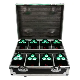 8in1 Charging Flight Case 3X18W 6in1 Battery Rechargeable WIFI APP LED Par Light DJ LED UPLIGHT FOR STAGE LIGHTING EVNET