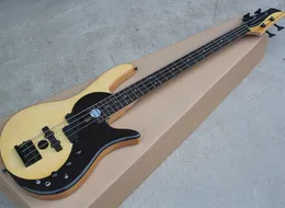 Special Custom-4 Strängar Yinyang Electric Bass Guitar, Flam Maple Faneer