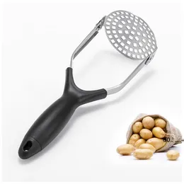 Heavy Duty Stainless Steel Potato Masher Creative Home Kitchen Vegetable Tools Supplies Potato Ricers Supplies RRA9220