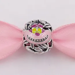 Andy Jewel Pandora Takı Otantik 925 STERLING Gümüş Boncuklar Cheshire Cat Charm Cazibe Takım Avrupa Pandora Stylebraelets Kolye 798784C01