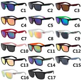نظارات شمسية مربعة كلاسيكية للرجال والنساء ماركة نظارات شمسية رياضية خارجية Uv400 نظارات انبهار اللون 17 لون