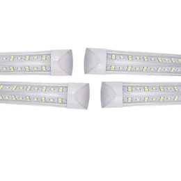 V-förmige T8-LED-Röhrenleuchten, 4 Fuß, 35 W, 5 Fuß, 45 W, 6 Fuß, 56 W, 8 Fuß, 72 W, 2,4 m, integrierte Kühlertür, fluoreszierende Doppelbeleuchtung, 25 Stück USALIGHT