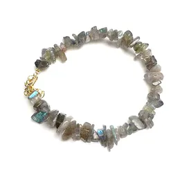 Handgjorda oregelbundna naturliga kristallsten pärlstav armband för kvinnor flicka festklubb födelsedag dekor smycken