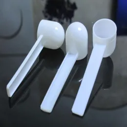 Fashion Professional White Plastic 5 Gram 5G Scoops Spoons for Food Milk Washing Powder Medicine Measuring 8.5*2.6cm