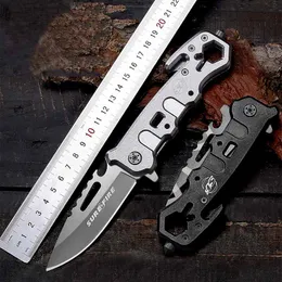 Titanjon Multifunktion Fold Knife Outdoor Camping Hunting Rescue Window Breaker High Hardness Tactical Folding Knives