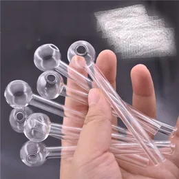 Tubi di fumo a mano gratuiti per la mano Tubo di bruciatore di olio di vetro più nuovo con circa 10 cm colorati di materiale Pyrex in testa Pyrex Accessori fumatori