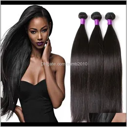 밍크 브라질 스트레이트 인간의 버진 헤어 weaves 100g / pc 3pcs / lot double wefts 자연 블랙 컬러 인간 레미 헤어 확장 VCNO7 sf8uj