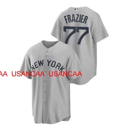 Erkek Kadınlar Gençlik Clint Frazier Gray 2021 Dreams Field Jersey Dikiş Beyzbol Formaları XS-5XL 6XL