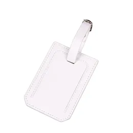 10pcs Bag Parts Travel PU Square Luggage Tag Mix Color Suitcase ID Addres Holder Baggage Boarding Portable Label