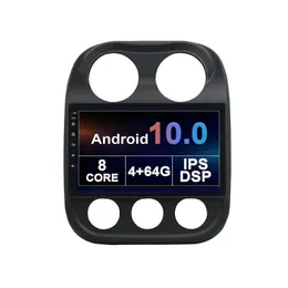 10-calowy Screen Car DVD Stereo Player dla Jeep Compass 2010-2016 Android GPS + WiFi + Radio + 8Core