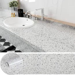 Wallpapers Kitchen Stickers Bathroom Marble Granite Self-Adhesive Wallpaper Waterproof For Cabinet Desktop Dinner PVC Wall Decorative