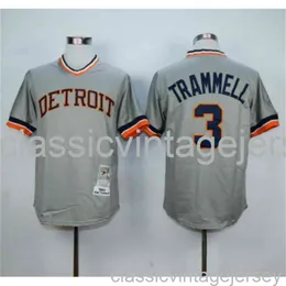 Ricamo Alan Trammell maglia da baseball americana famosa maglia cucita da uomo donna maglia da baseball giovanile taglia XS-6XL