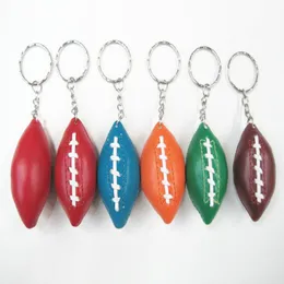 Sportowy Kolekcjoner Mini Amerykański Futbol Keychain Moda Key Ring Car Ornament Torba Wisiorek Kreatywny Prezent