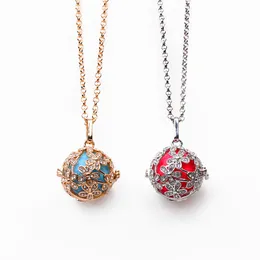 Aromatherapy Essential Oil Diffuser Necklaces Rhinestone Daisy Locket Pendants Necklace Fashion Jewelry