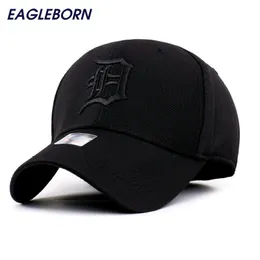 2022 Spandex Elástico Chapéus Protetor Solar Detroit Boné de Beisebol Homens Mulheres Ajustáveis ​​Caps Casquette Gorras Bone Reta Atacado 220224