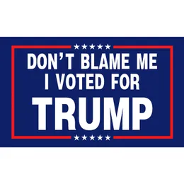 Trump-Flagge „Don't Blace Me“, 100 % Polyester, 90 x 150 cm, 50 Stück, direkt ab Werk, Großhandel, doppelt genäht